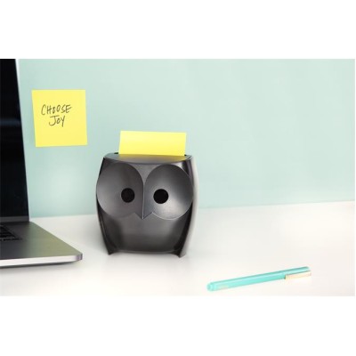 Jegyzettömb adagoló, "Z", 3M POSTIT "Bagoly", fekete