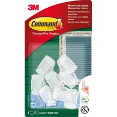 Kábelvezető akasztó,  ragasztócsíkkal, 8 db,  3M SCOTCH "Command™"