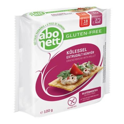 Extrudált kenyér, ABONETT, 100 g, köleses, gluténmentes