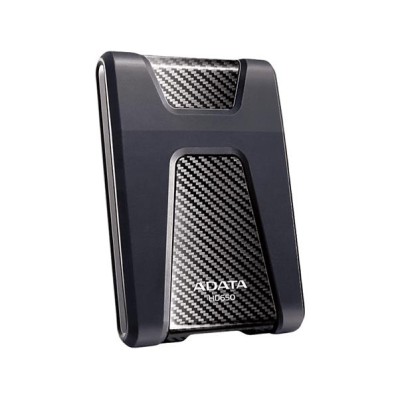 2,5" HDD (merevlemez), 2TB, USB 3.2 Gen1, ütésálló, ADATA "HD650", fekete
