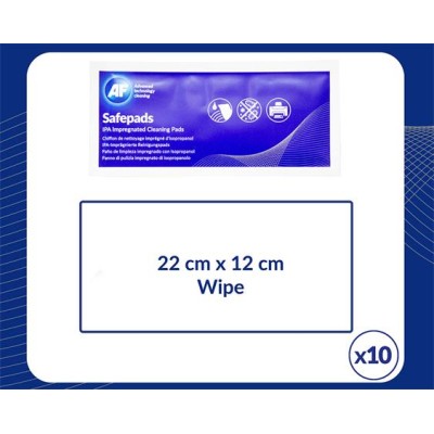 Tisztítókendő, izopropil alkohollal, nagy méretű, 100 db, AF "Safepads"