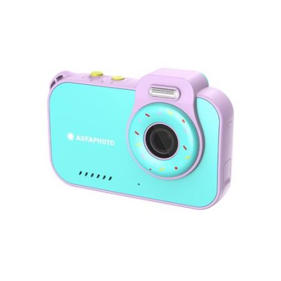Fényképezőgép, digitális, vízálló, gyerekeknek, AGFAPHOTO Realikids 2 "ARKCW2PK", kék-rózsaszín