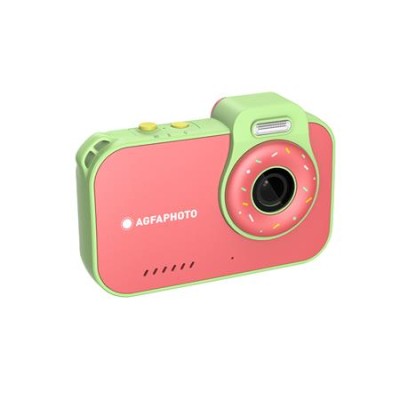 Fényképezőgép, digitális, vízálló, gyerekeknek, AGFAPHOTO Realikids 2 "ARKCW2PK", piros-zöld