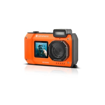Fényképezőgép, digitális, vízálló, dupla kijelző, AGFAPHOTO Realishot "WP9500", narancs-fekete
