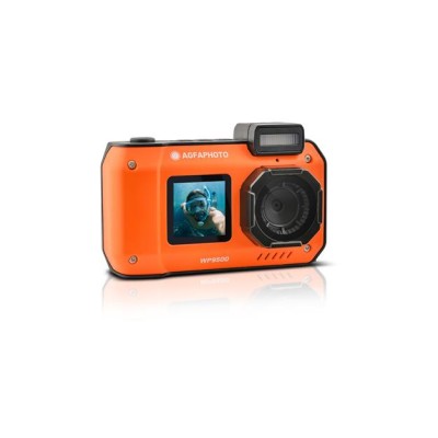 Fényképezőgép, digitális, vízálló, dupla kijelző, AGFAPHOTO Realishot "WP9500", narancs-fekete