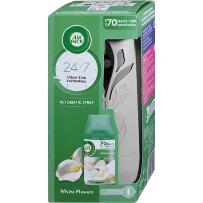 Illatosító készülék, automata, 250 ml, AIR WICK "Freshmatic", frézia és jázmin