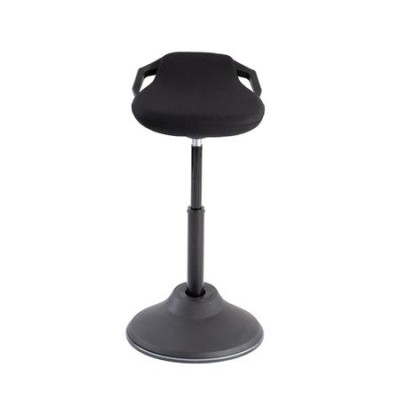 Ülő/álló szék, ergonomikus, ALBA "Flexy", fekete