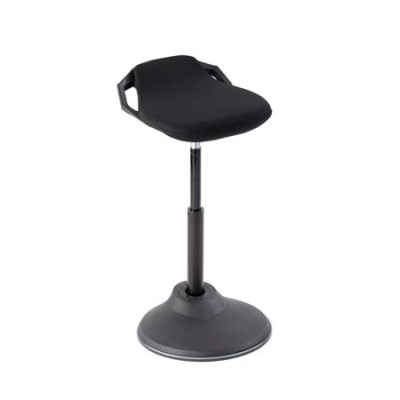 Ülő/álló szék, ergonomikus, ALBA "Flexy", fekete