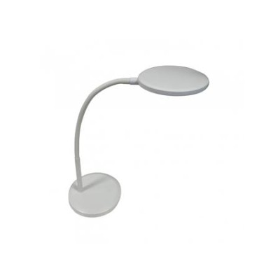 Asztali lámpa, LED, 8,3 W, forgatható, ALBA, fehér