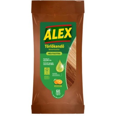 Nedves törlőkendő bútorokhoz, ALEX, 30 db