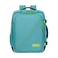 Hátizsák, kabin méret, 38l, M-es, AMERICAN TOURISTER "Take2Cabin", türkiz/lime