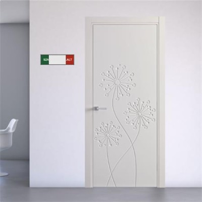 Információs tábla, 200x62 mm, ANTRA "Szabad-Foglalt"