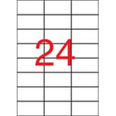 Etikett, 70x37 mm, poliészter, APLI, átlátszó, 240 etikett/csomag