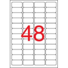 Etikett, 45,7x21,2 mm, biztonsági, kerekített sarkú, APLI, 480 etikett/csomag