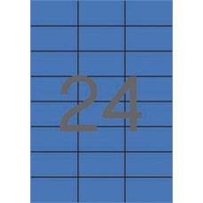 Etikett, 70x37 mm, színes, APLI, kék, 2400 etikett/csomag