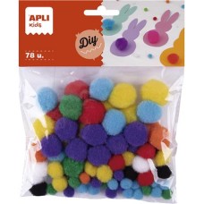 Pom-pom, APLI "Creative", vegyes színek