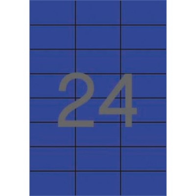 Etikett, 70x37 mm, színes, APLI, kék, 480 etikett/csomag