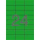 Etikett, 70x37 mm, színes, APLI, zöld, 480 etikett/csomag