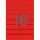 Etikett, 105x37 mm, színes, APLI, piros, 320 etikett/csomag