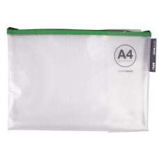 Rendszerező tasak, cipzáras, A4, APLI, vegyes színek