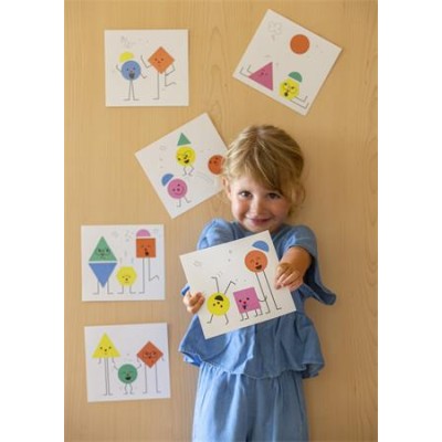 Geometriai matricás készlet, APLI Kids "Geometric", érzelmek
