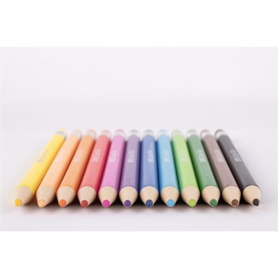 Színes töltőceruza készlet, ceruzatartóban, APLI "Color Click", 12 különböző szín