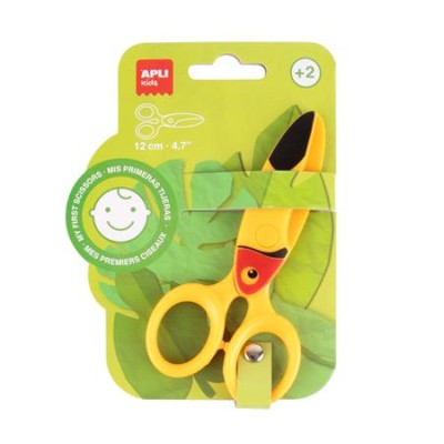 Olló, óvodai, 12 cm, APLI Kids, tukán