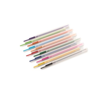 Utántöltő színes töltőceruza készlethez, APLI "Color Click", 24 db, 12 szín