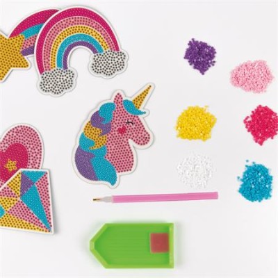 Gyémántmozaik mágnes készlet, APLI Kids "Craft Kit"