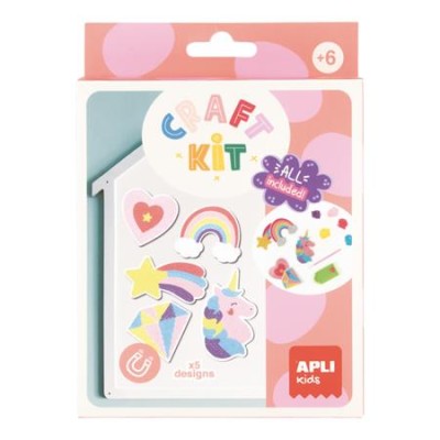 Gyémántmozaik mágnes készlet, APLI Kids "Craft Kit"