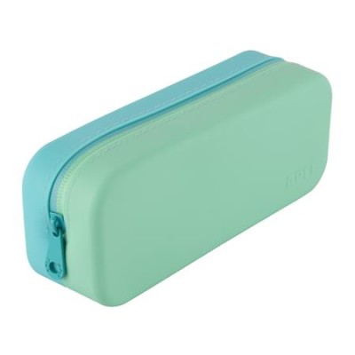 Tolltartó, display, cipzáras, szilikon, kétszínű, APLI "Pastel", vegyes színek