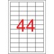 Etikett, univerzális, 48,5x25,4 mm, APLI, 4400 etikett/csomag