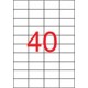 Etikett, univerzális, 52,5x29,7 mm, APLI, 4000 etikett/csomag