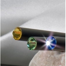 Ceruza, fekete, zafírkék SWAROVSKI® kristállyal, exkluzív, 17cm, ART CRYSTELLA®