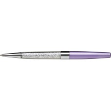 Golyóstoll, világoslila, alul fehér SWAROVSKI® kristállyal töltve, 14cm, ART CRYSTELLA®