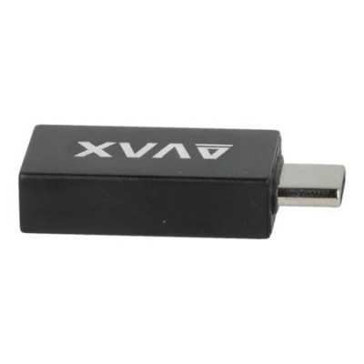 Adapter, USB-A anya/USB-C apa, AVAX "AD602 Connect+", fekete Adapter, USB-A anya/USB-C apa, AVAX "AD602 Connect+", fekete