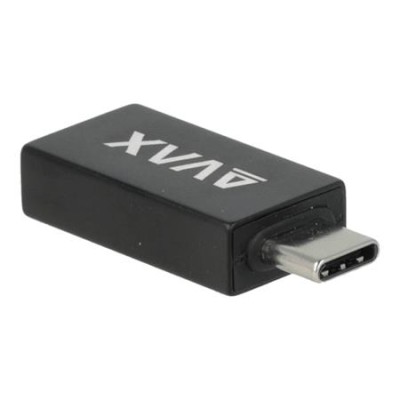 Adapter, USB-A anya/USB-C apa, AVAX "AD602 Connect+", fekete Adapter, USB-A anya/USB-C apa, AVAX "AD602 Connect+", fekete