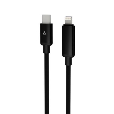 Töltőkábel, USB-C - lightning (Apple), 27W, 1 m, AVAX "CB651 Pulsey", szürke