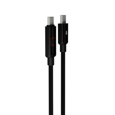 Töltőkábel, USB-C - USB-C, 60W, 1 m, AVAX "CB654 Pulsey", szürke Töltőkábel, USB-C - USB-C, 60W, 1 m, AVAX "CB654 Pulsey", szürke