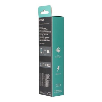 Hálózati töltő, USB-A + USB-C, 20W, AVAX "CH320 Speedy", fehér