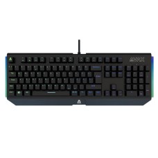 Billentyűzet, vezetékes, HUN, gaming, alumínium, AVAX "FS01", fekete