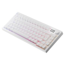 Billentyűzet, tri-mode kapcsolat, HUN, gaming, AVAX "GM02 PRO", fehér