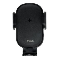 Autós töltő, vezeték nélküli, szellőzőrácsra, AVAX "WH600 Freely+", fekete