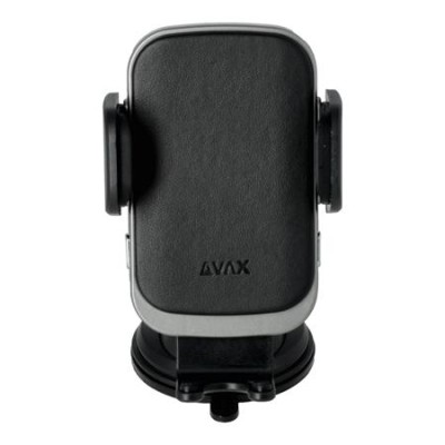Autós töltő, vezeték nélküli, szellőzőrácsra/szélvédőre, AVAX "WH601 Freely+", fekete