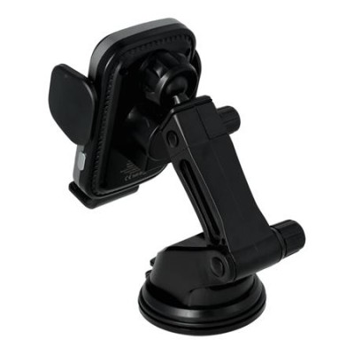 Autós töltő, vezeték nélküli, szellőzőrácsra/szélvédőre, AVAX "WH601 Freely+", fekete
