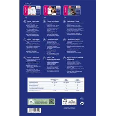 Fotópapír, lézer, A4, 170 g, fényes, kétoldalas, AVERY ZWECKFORM