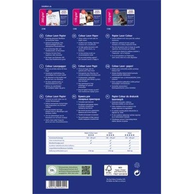 Fotópapír, lézer, A4, 200 g, fényes, kétoldalas, AVERY ZWECKFORM