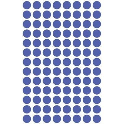 Etikett, 8 mm, kör, eltávolítható, AVERY ZWECKFORM, indigókék, 416 etikett/csomag