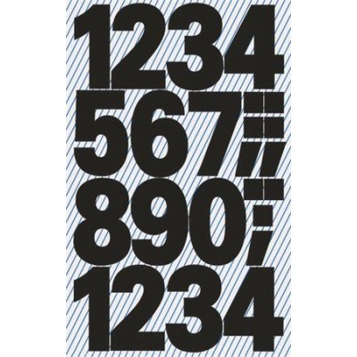 Matrica, számok, 0-9, AVERY ZWECKFORM, fekete, 28 matrica/csomag