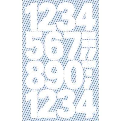 Matrica, számok, 0-9, AVERY ZWECKFORM, fehér, 28 matrica/csomag